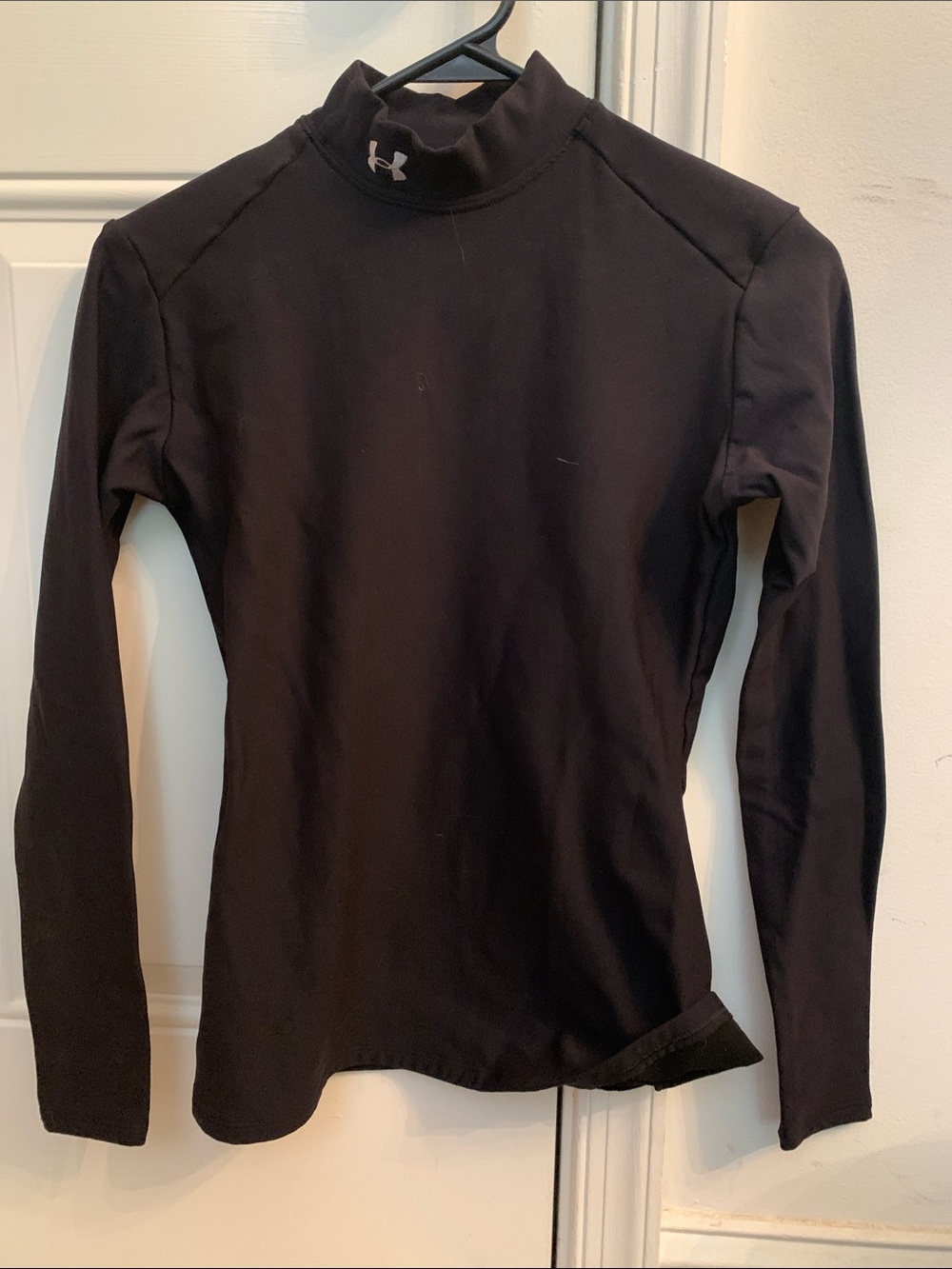 Under Armour Black Long-Sleeve Mock Neck Performance Top